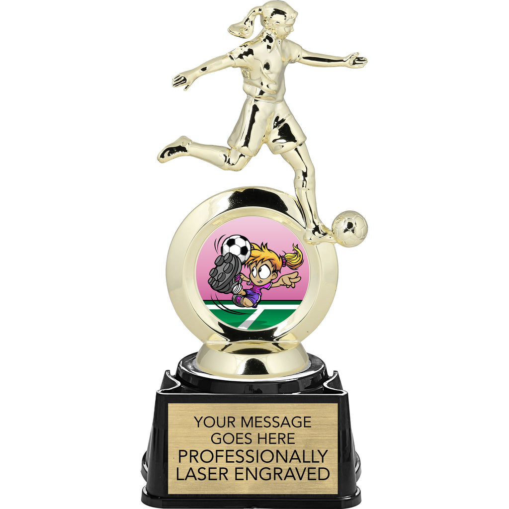 Soccer Female All-Star Insert Trophy - 8.5 inch [TR57i-SCF]