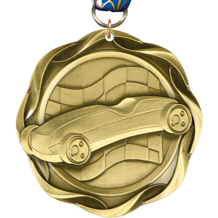 3" Derby Fusion Diecast Medal [MFUS2-PNWD]