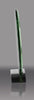 Jade Glass Circle on Aluminum Base [GJCA6]