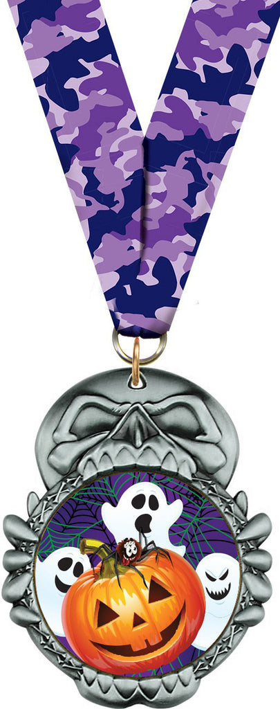 Skull Insert Medal- Silver [MHLWN-SKL-S]