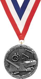 Gymnastics Generic M2CX Medal- Silver [M2CX-GG-S]