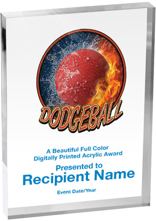 Dodgeball Vibrix Acrylic Award [A57BV-DGBL]