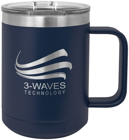 Polar Camel 15oz Handled Coffee Mug - Navy Blue [DJPC10-11]