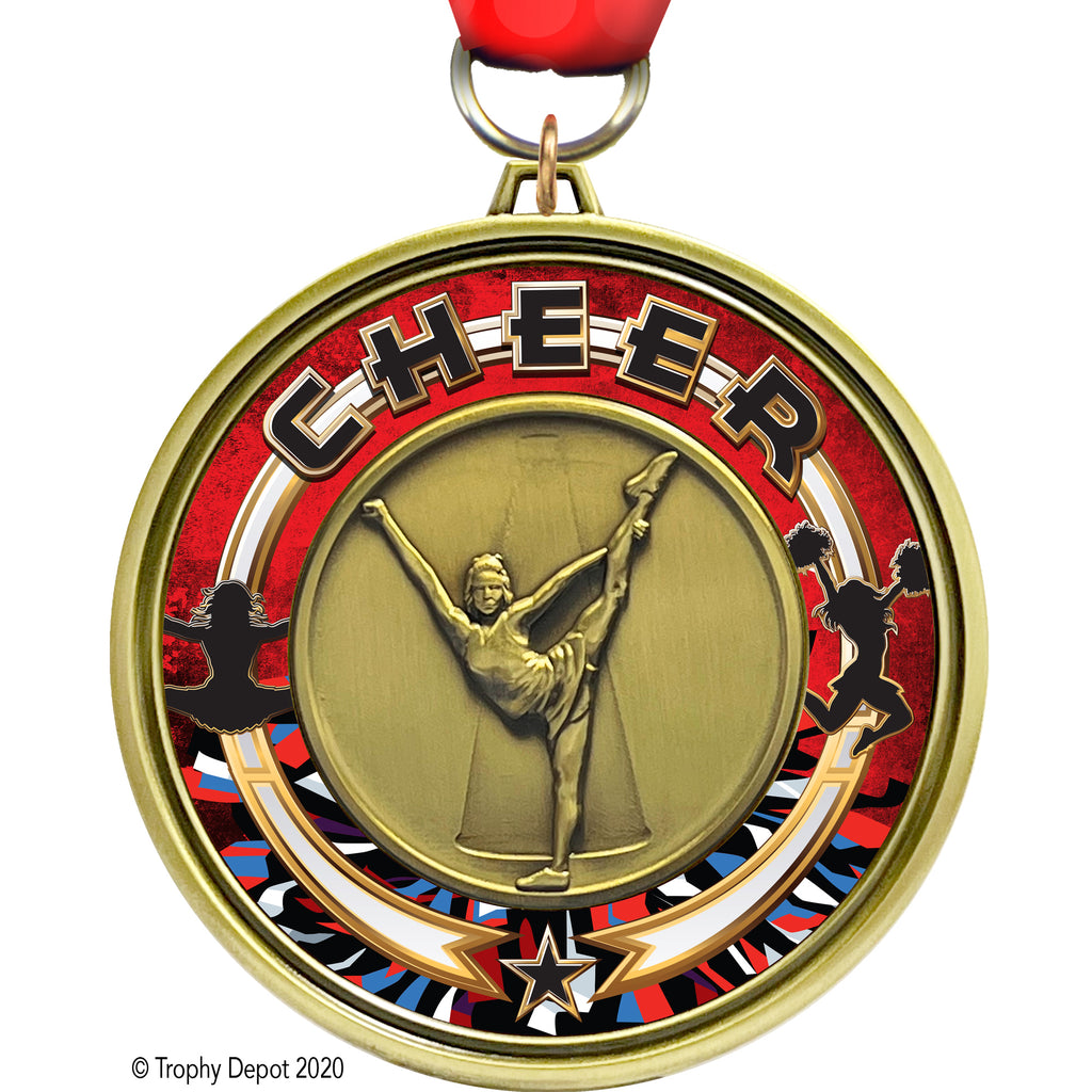 3"  Eclipse Insert Medal - Cheer - TD Exclusive! [MEL1-CH]