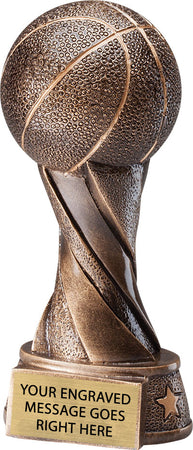 Spiral Basketball Resin Trophy [RBKSPRL-7]