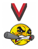 Softball Krunch Colorix-M Acrylic Medal [MACR375-KRCH-SB-Q]
