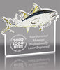 Blue Fin Tuna Fishing Acrylic Award- 6 x 5.25 inch [AFSH-TNAB-65-Q]