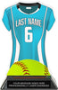 Softball Jersey Colorix-T Acrylic Trophy- Turqoise [TACR7-JSY-SB-TRQ-Q]