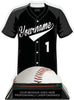 Baseball Jersey Colorix-T Acrylic Trophy - Black [TACR7-JSY-BS-BLK-Q]