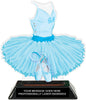 Ballet Tutu & Bodice Colorix-T Acrylic Trophy - Blue [TACR7-JSY-BLT-BLU-Q]