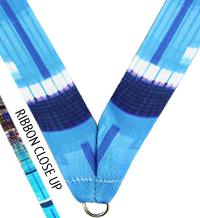 7/8 x 30 in. Swimming Sublimated Neck Ribbon [NKRB-4042]