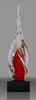 Red Twisted Spire Art Glass [AGJ61-12]
