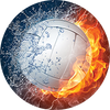 Volleyball - Fire & Water Insert [TD-3154]
