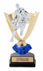 Basketball Male Diamond Riser Victory Backdrop Trophy [TDRHSVYB-8-BKM]