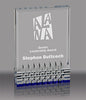 Reflective Base Acrylic Award - Blue 4.25x6 inch [ACRS-4B]