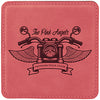 Pink Square Leatherette Coaster [CSTJSQ-381]