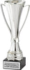 Plastic Fluted Silver Cup - 12 inch [CM35-2-12-S]