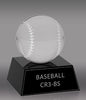 Crystal Baseball Award- 3.5 inch [CR3-BS-X]