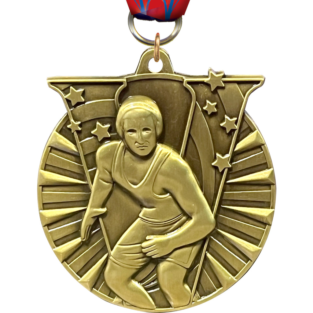 Wrestling Victory Medal