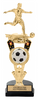 Soccer Trophy with Spinning Ball [TSB2DF3-SC]