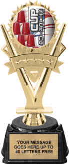 Five-Star Victory Color Insert Trophy on Synthetic Regal Base [TRGi-J57]