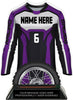 Motocross Jersey Colorix-T Acrylic Trophy - Purple [TACR7-JSY-MOTOX-PRP-Q]