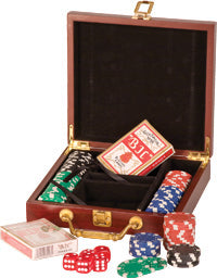 Rosewood Finish Poker Gift Set [GJ-PK1]