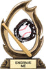 Baseball Flame Color Resin Trophy - 7.25 inch [RMFC7-BS]