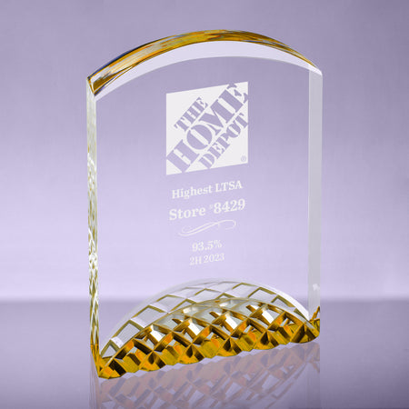 Gold Horizon Acrylic Award - 4 x 6 [AJH-GLD-6]