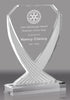 Diamond Vase Acrylic Award - Clear 10 inch [ADVS-CLR-10]