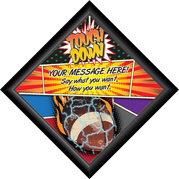 Diamond Plaque- Football [PFCDIA-8-FB]