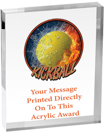 Kickball Vibrix Acrylic Award [A45BV-KKBL]