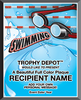 Swimming Graphix Plaque [PGFX1013-SW]