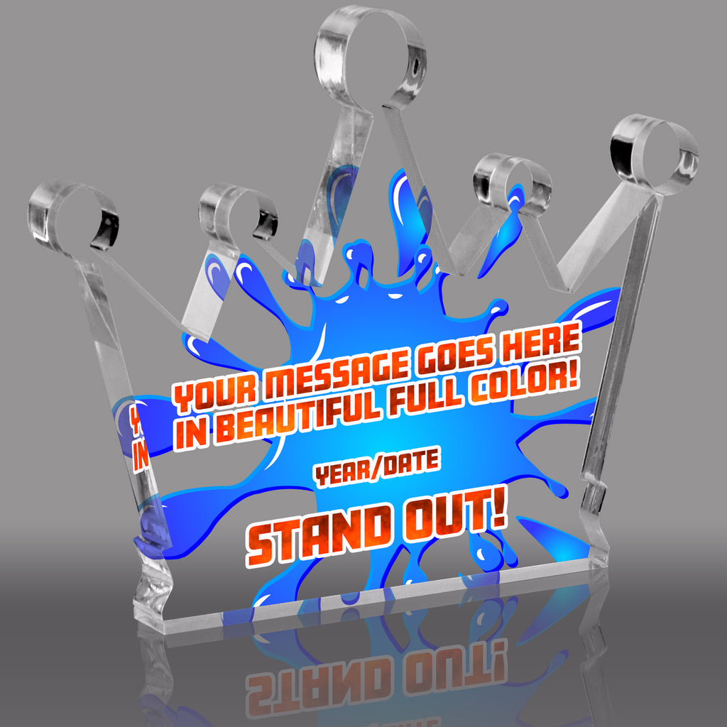 Acrylic Crown Awards - Full Color