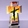 1 inch Thick Stained Glass Acrylic Cross Award - Radiance - 6 inch [ATCRS16-SG2-Q]