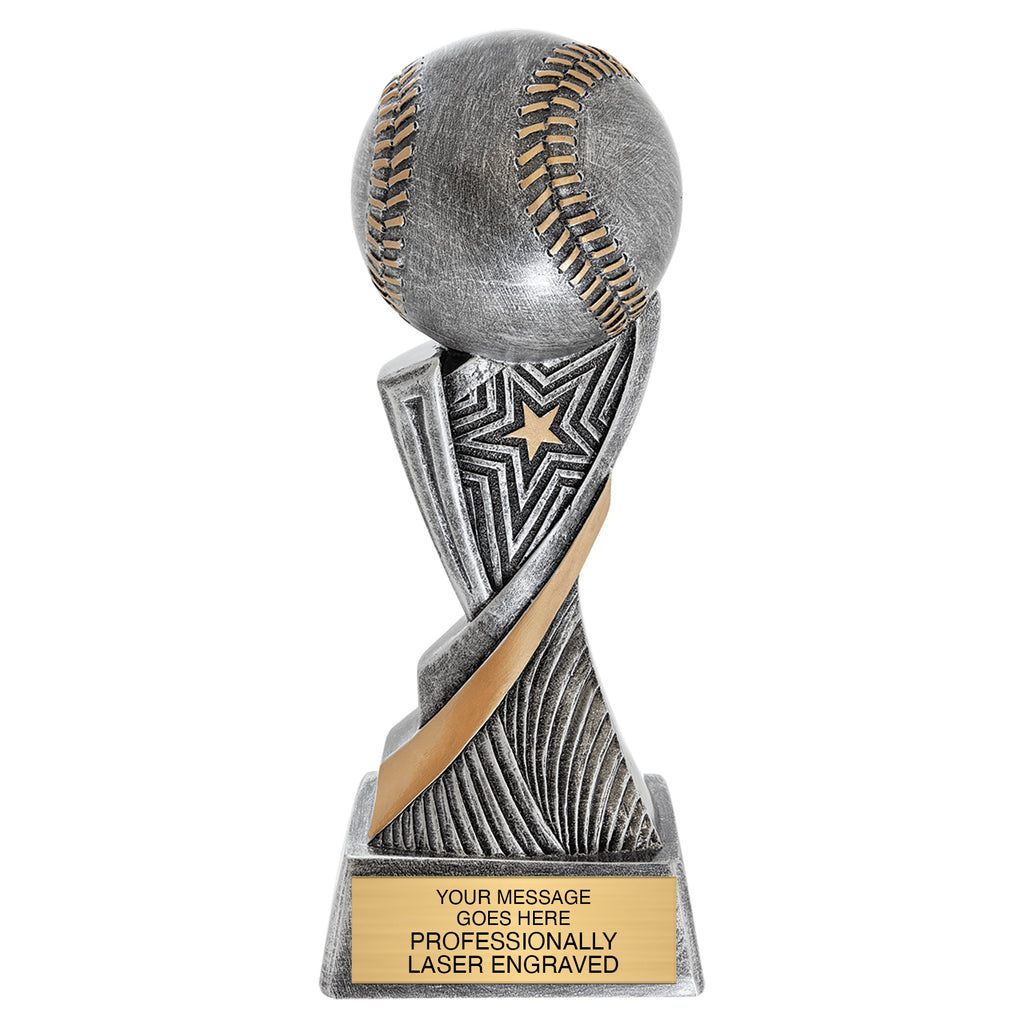 Baseball Aspire Resin Trophy - 8 inch [RJASP8-BS]