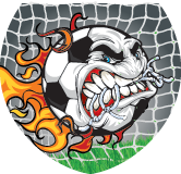 Soccer Flame Krunch Shield Insert [SH-2638]