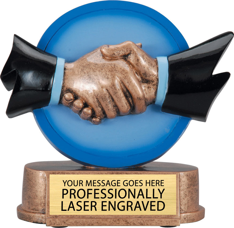 Shaking Hands Resin Trophy [RM13-59]