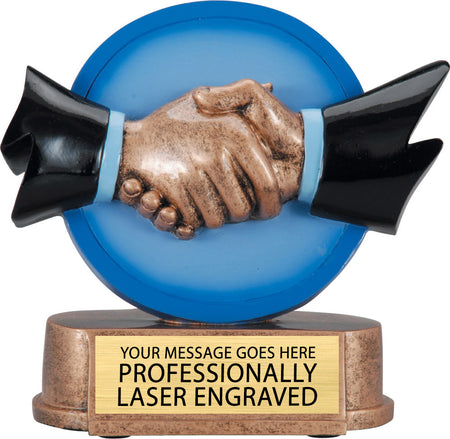 Shaking Hands Resin Trophy [RM13-59]
