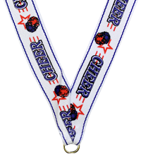 7/8 x 30 in. Cheer Star Neck Ribbon [NKRB-1055]