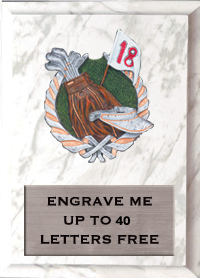 6"x8" Golf Millennium Plaque [PMC68-GL]