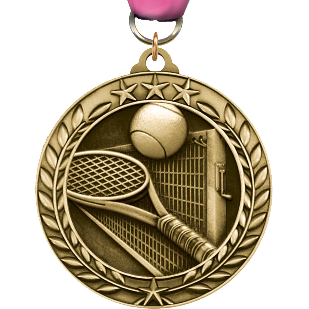 Tennis 1.75 inch Dimensional Medal [MSW1-TN]