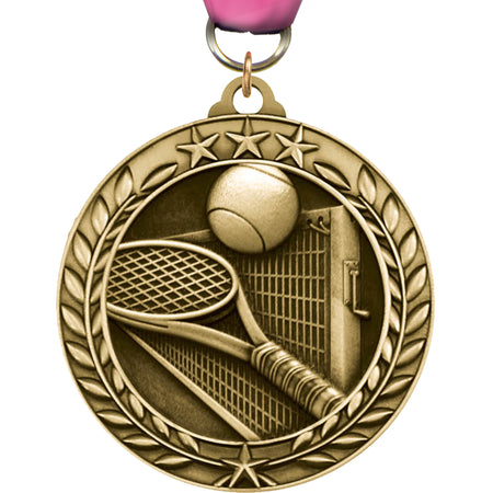 Tennis 1.75 inch Dimensional Medal [MSW1-TN]