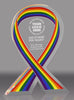 Pride Awareness Ribbon Acrylic Award - 7 inch [ATRIB-PRD-7-Q]