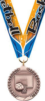 Basketball Medal- Bronze [M201-BK-B]