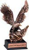 Bronze Resin Eagle Holding American Flag [EAG800-B]