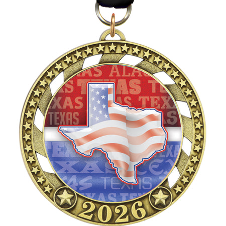2.75" 2026 Star Ray Insert Medal [MP326]