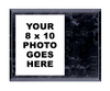 Black Marbleized Horizontal Photo Plaque [PP1215-H-BLK]