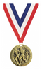 Cross Country Running Female 1.75 inch Blade 3D Diecast Medal [MBD1-CCF]