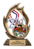 2nd Place Flame Color Resin Trophy [RMFC7-2ND]